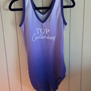 Top Contenders Purple Ombre Bodysuit